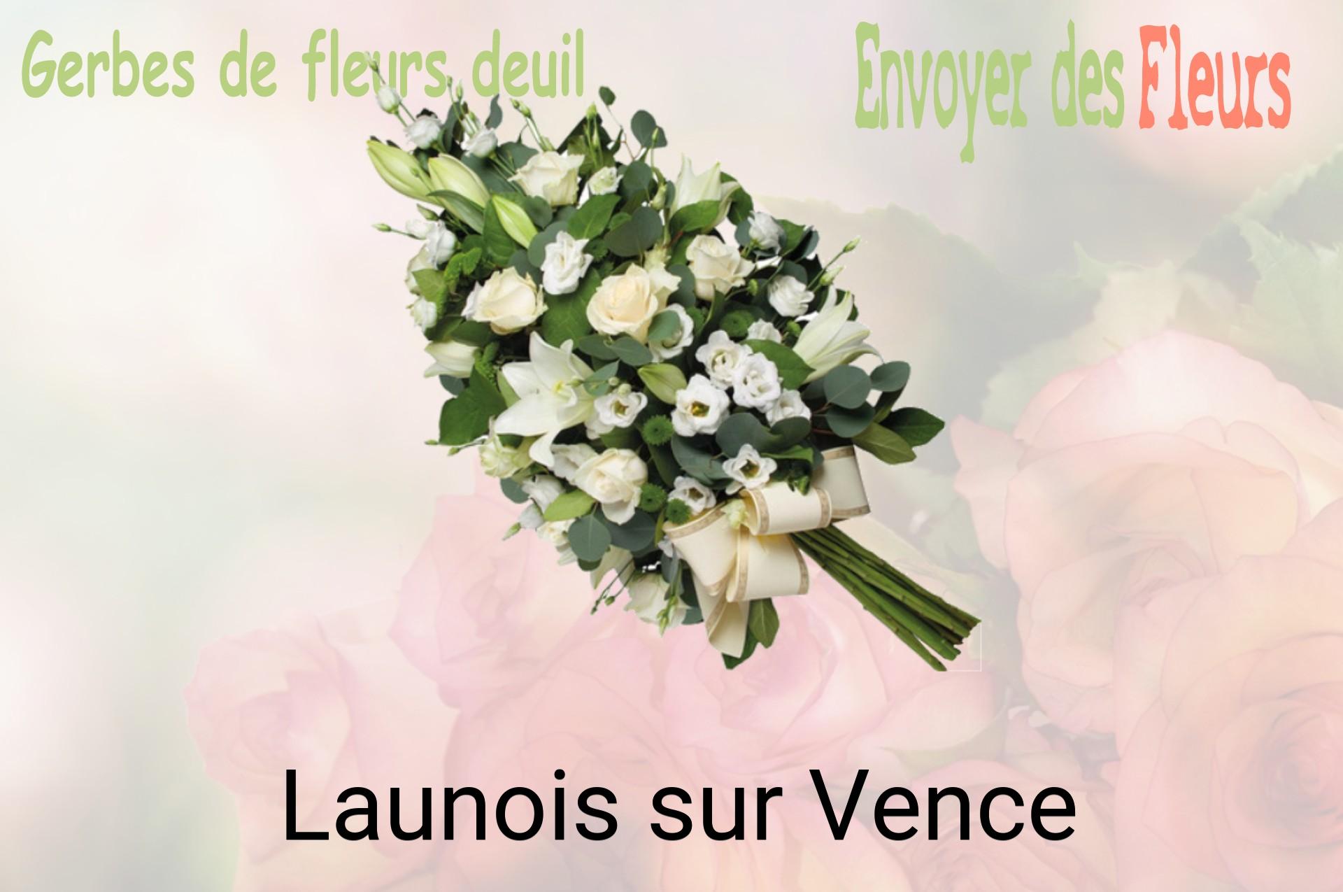 Gerbe de fleurs de deuil livrée à Launois-sur-Vence